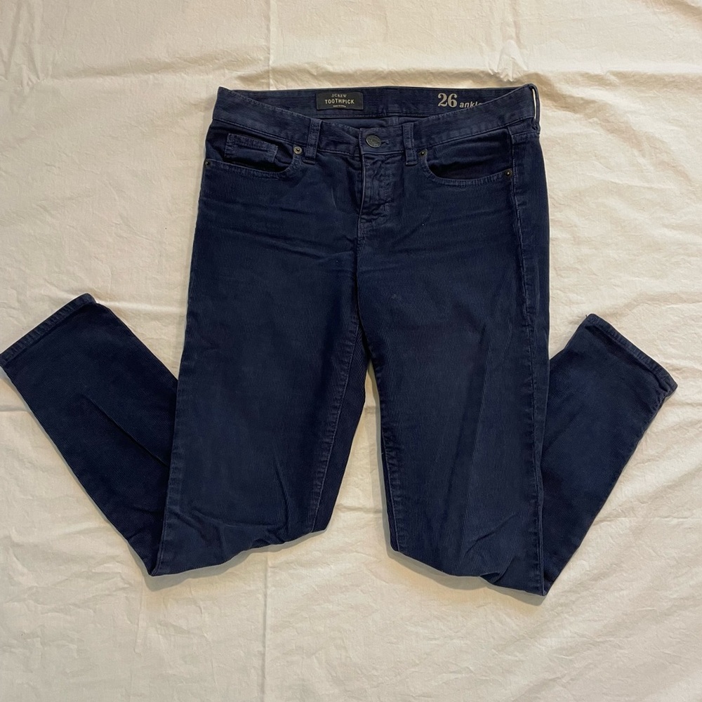 Jcrew Blue Corduroy Pants